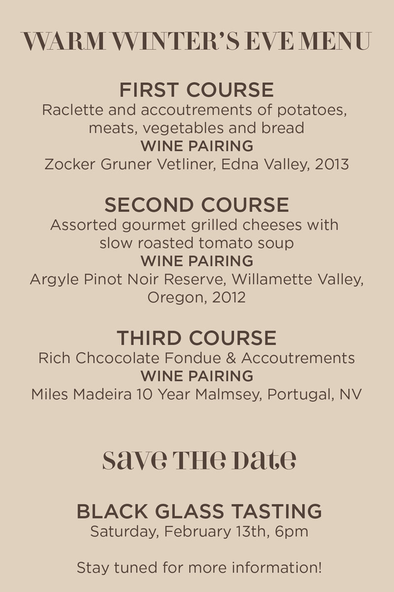 WARM WINTER S EVE Mediterraneo member-s-club-seasonal-menus